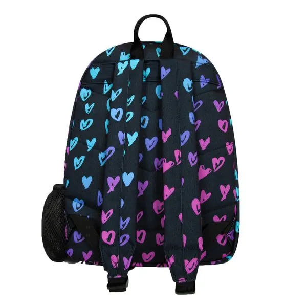 Hype Unisex Scribble Heart Crest Backpack