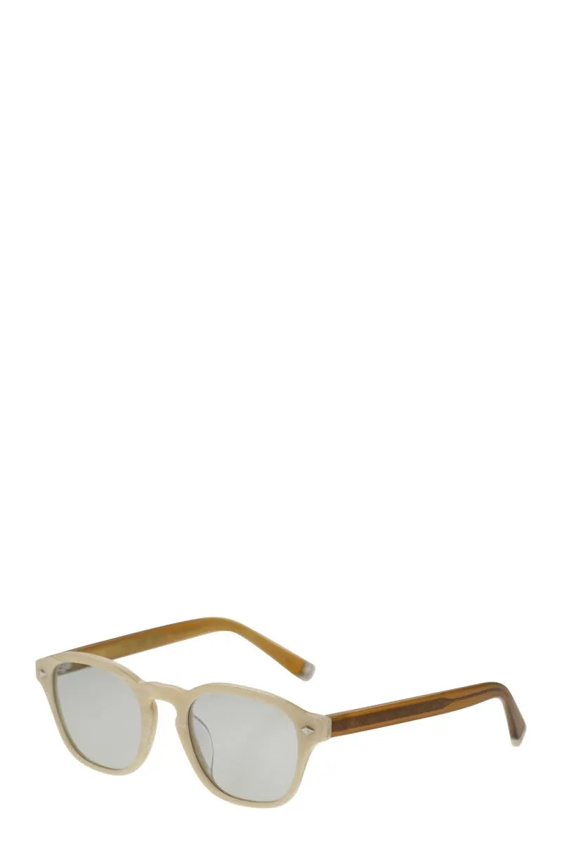 INTARSIA RAYS ACETATE SUNGLASSES