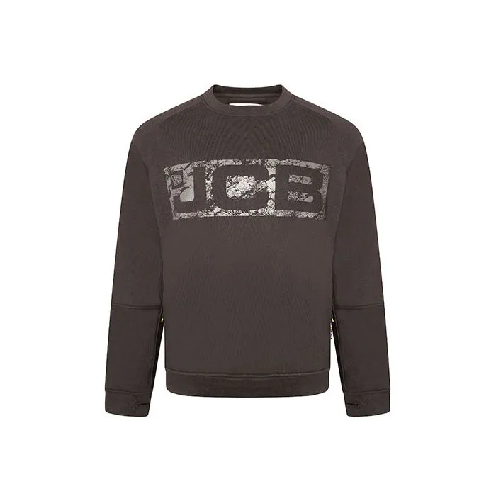 JCB Workwear Black Heavyweight Trade Crewneck Sweatshirt