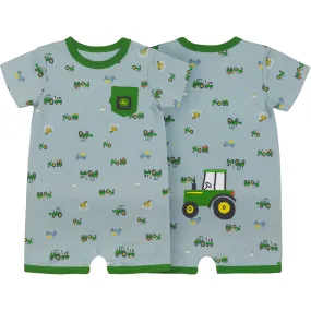 John Deere Infant Boy's Tractor Short-Sleeve Romper