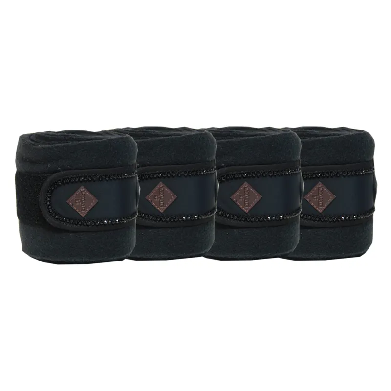 Kentucky Pearls Polar Fleece Bandages - Black