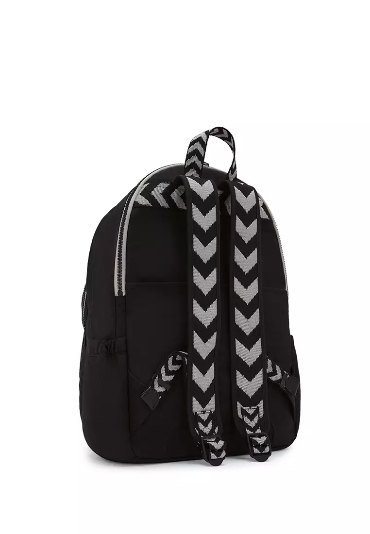 Kipling Kipling DELIA M Black Chevron Backpack