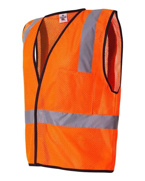 Kishigo - Economy Single Pocket Hook & Loop Mesh Vest