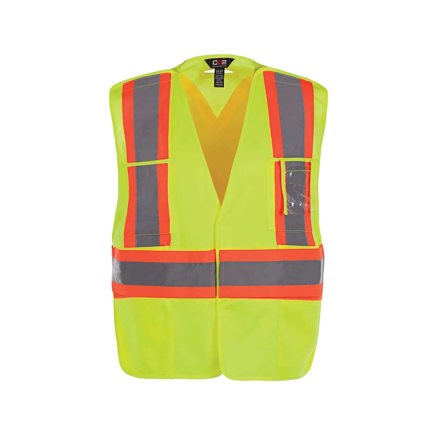 L01170 - Protector - Tricot Hi-Vis 5 Point Tear Away Vest - One Size