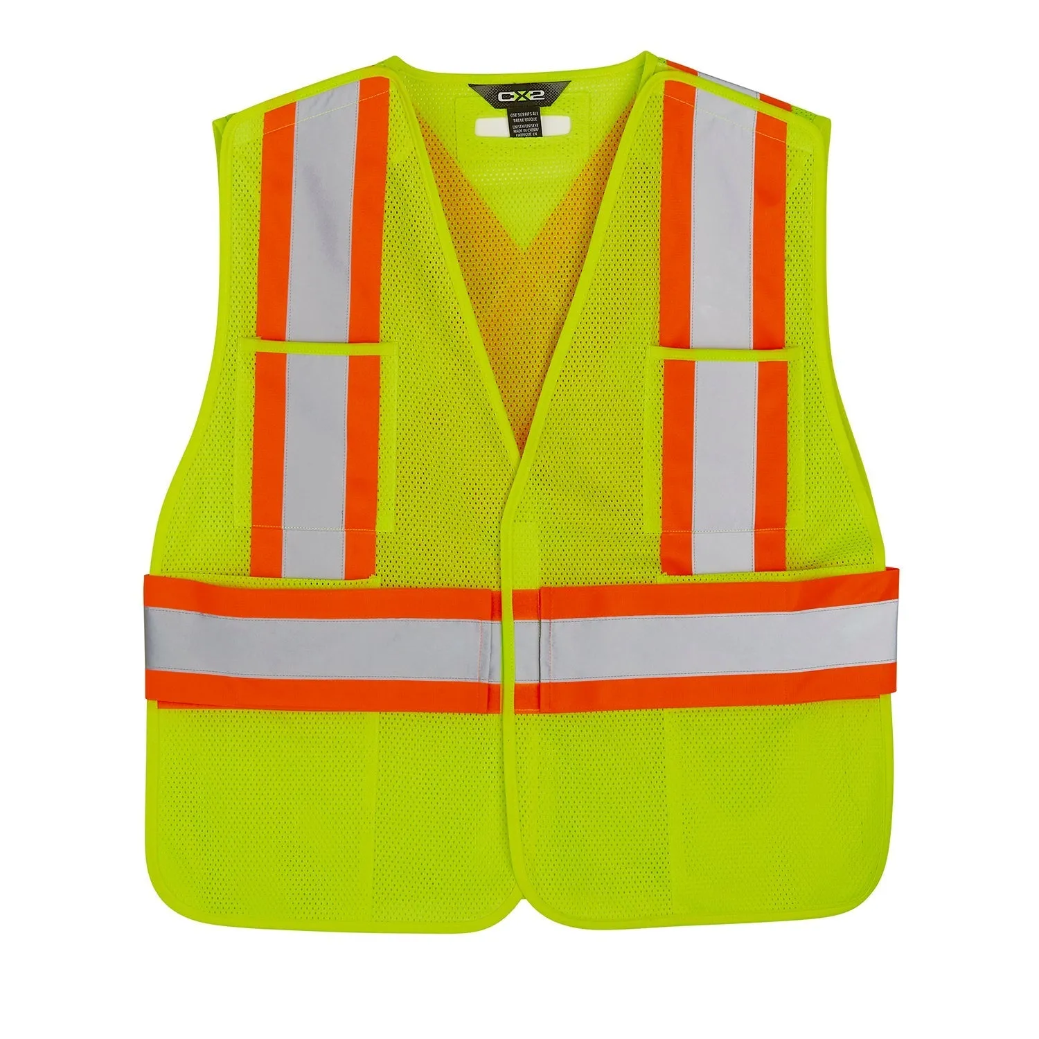 L01180 - Patrol - Mesh Hi-Vis 5 Point Tear Away Vest - One Size