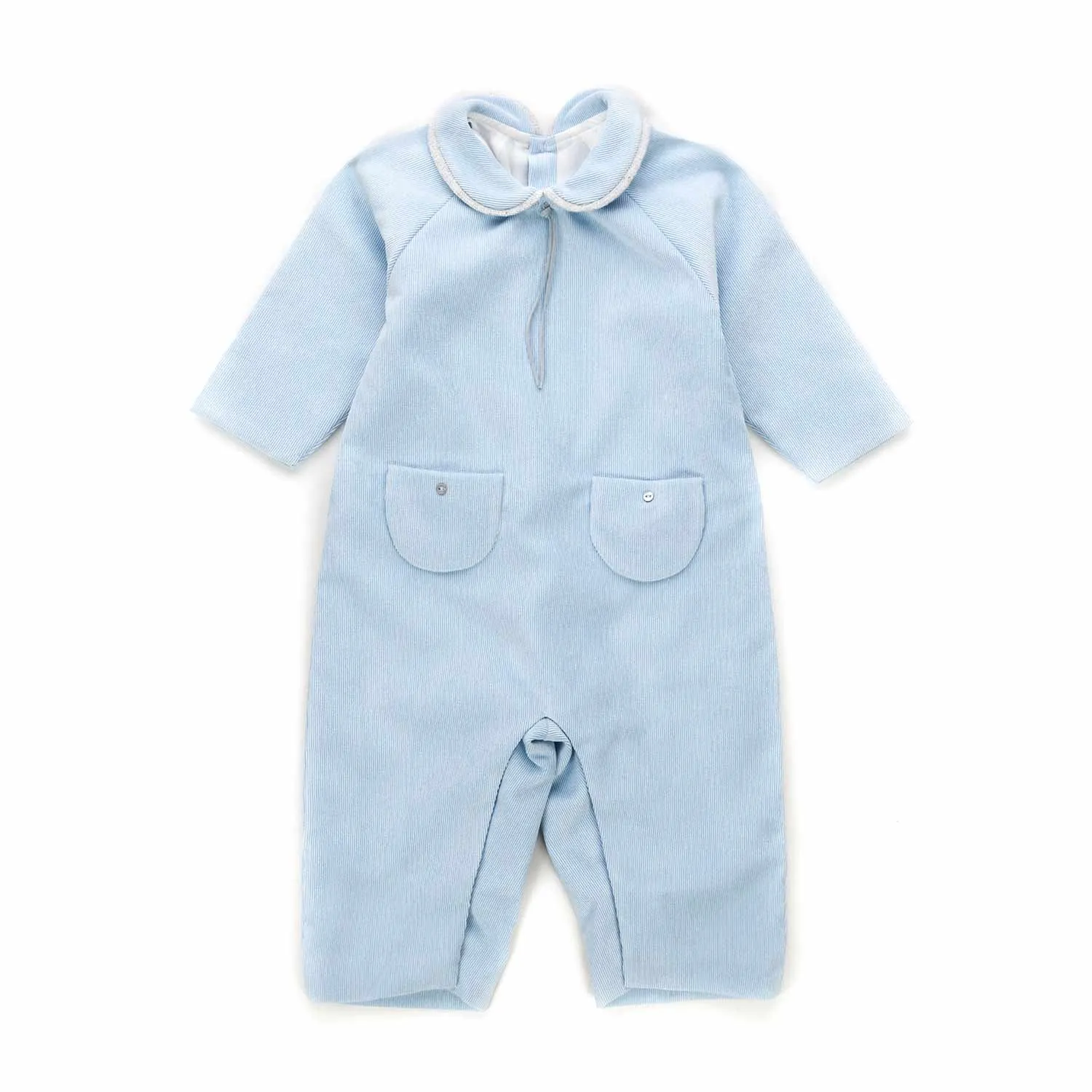 La Stupenderia Baby Boy Light Blue Romper