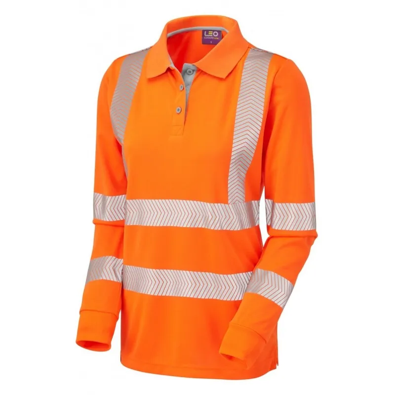 Leo Workwear EcoViz PL08 Pollyfield Orange Women\