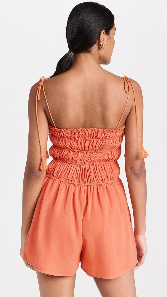 Lost + Wander   Hibiscus Glow Romper 