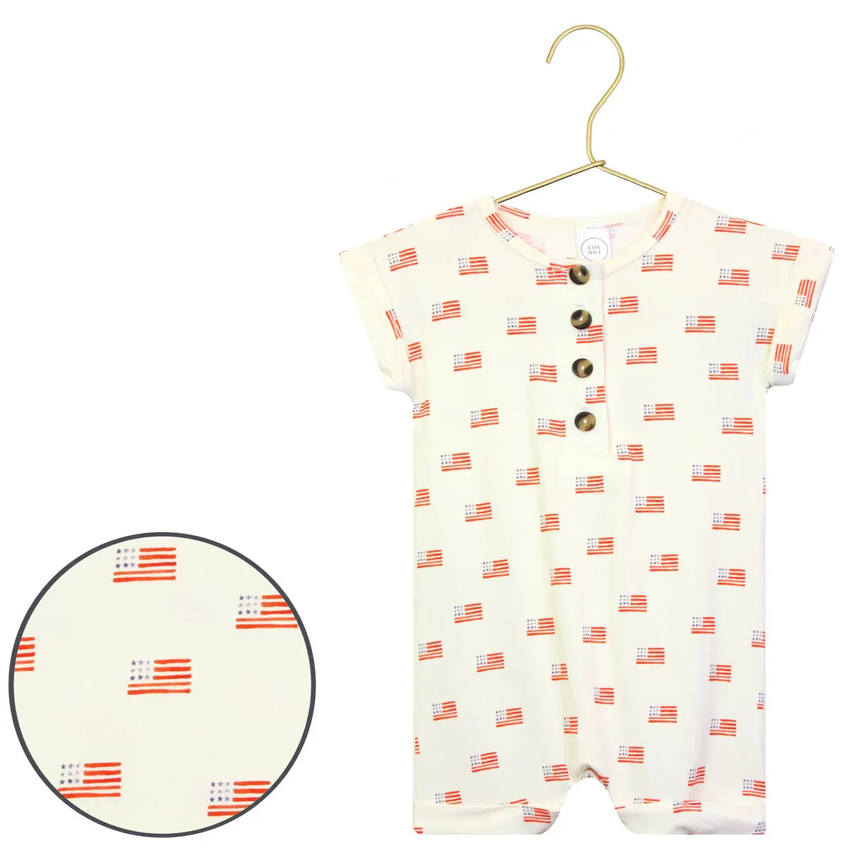 Lou Lou & Company Romper Americana