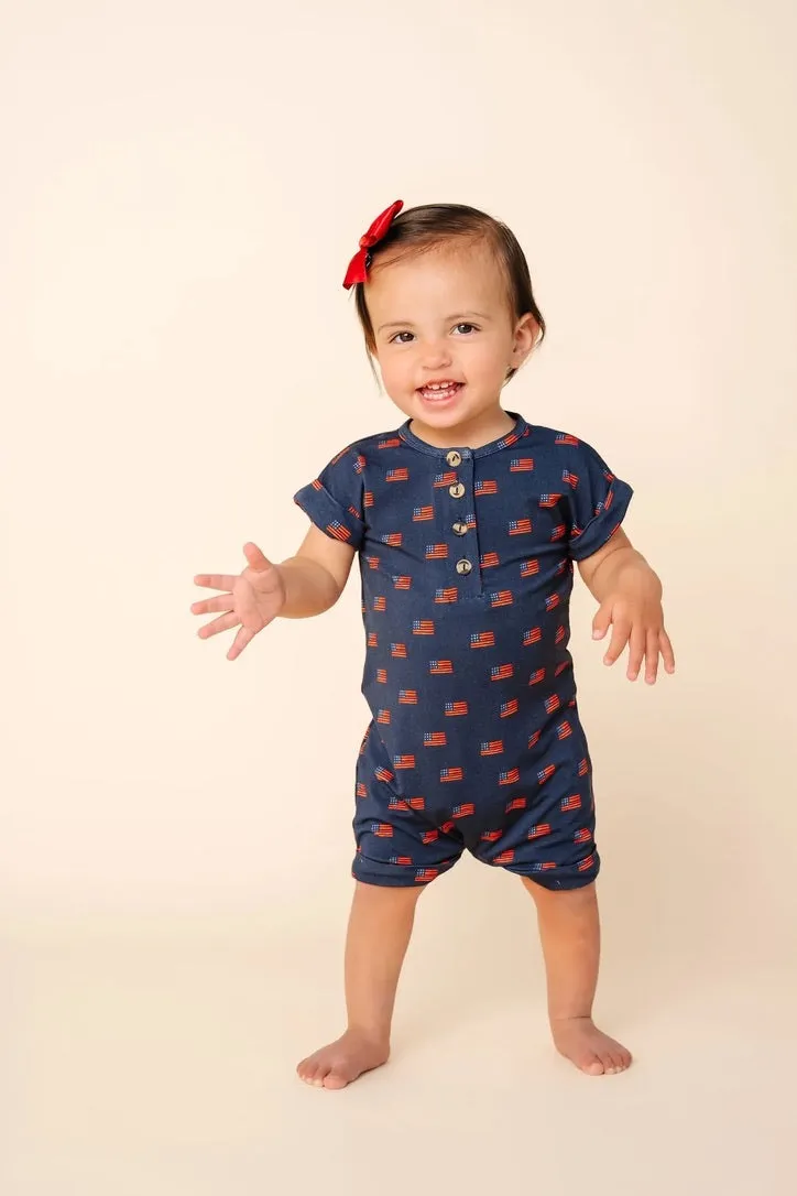 Lou Lou & Company Romper Americana