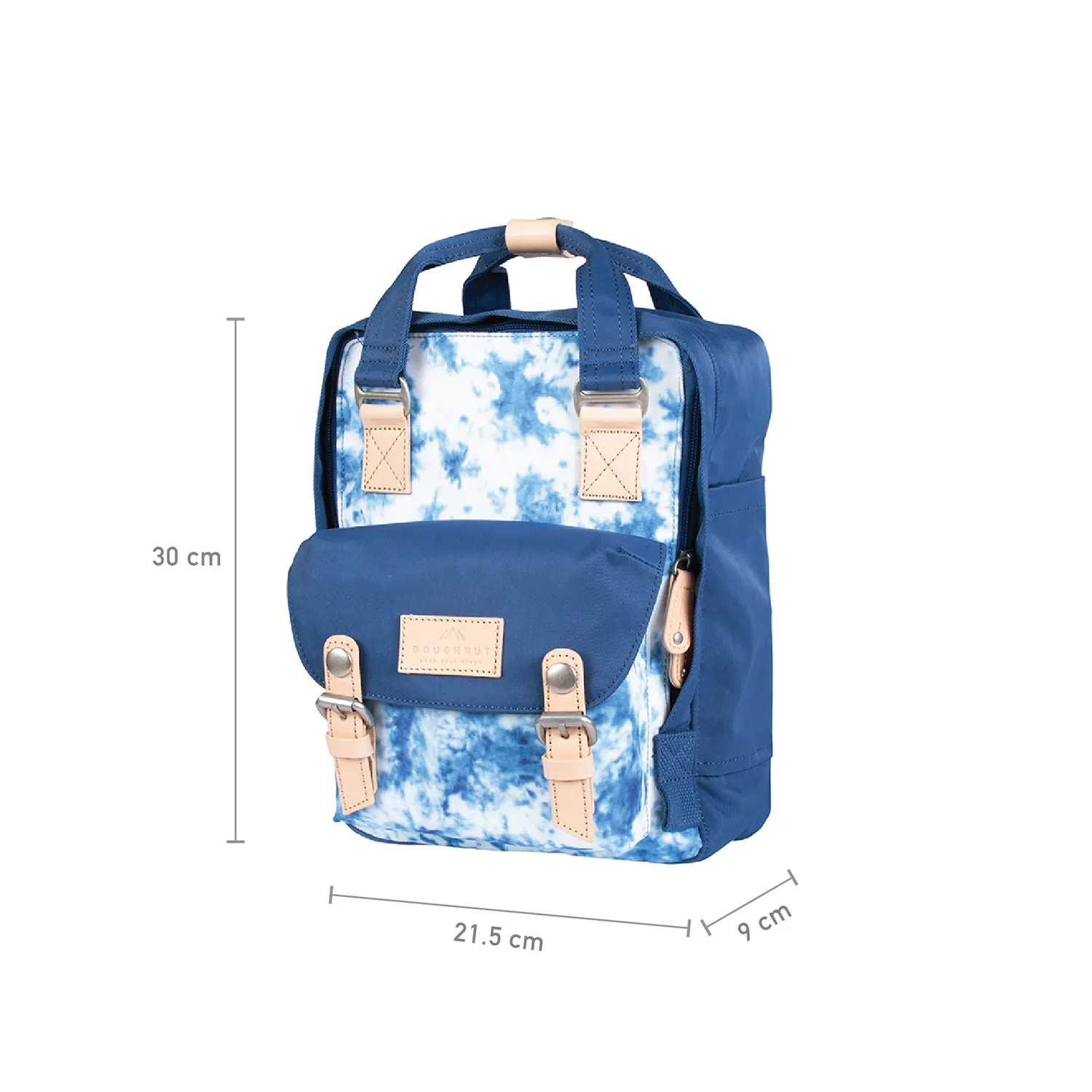 Macaroon Mini Tie-dye Series Steel Blue Backpack