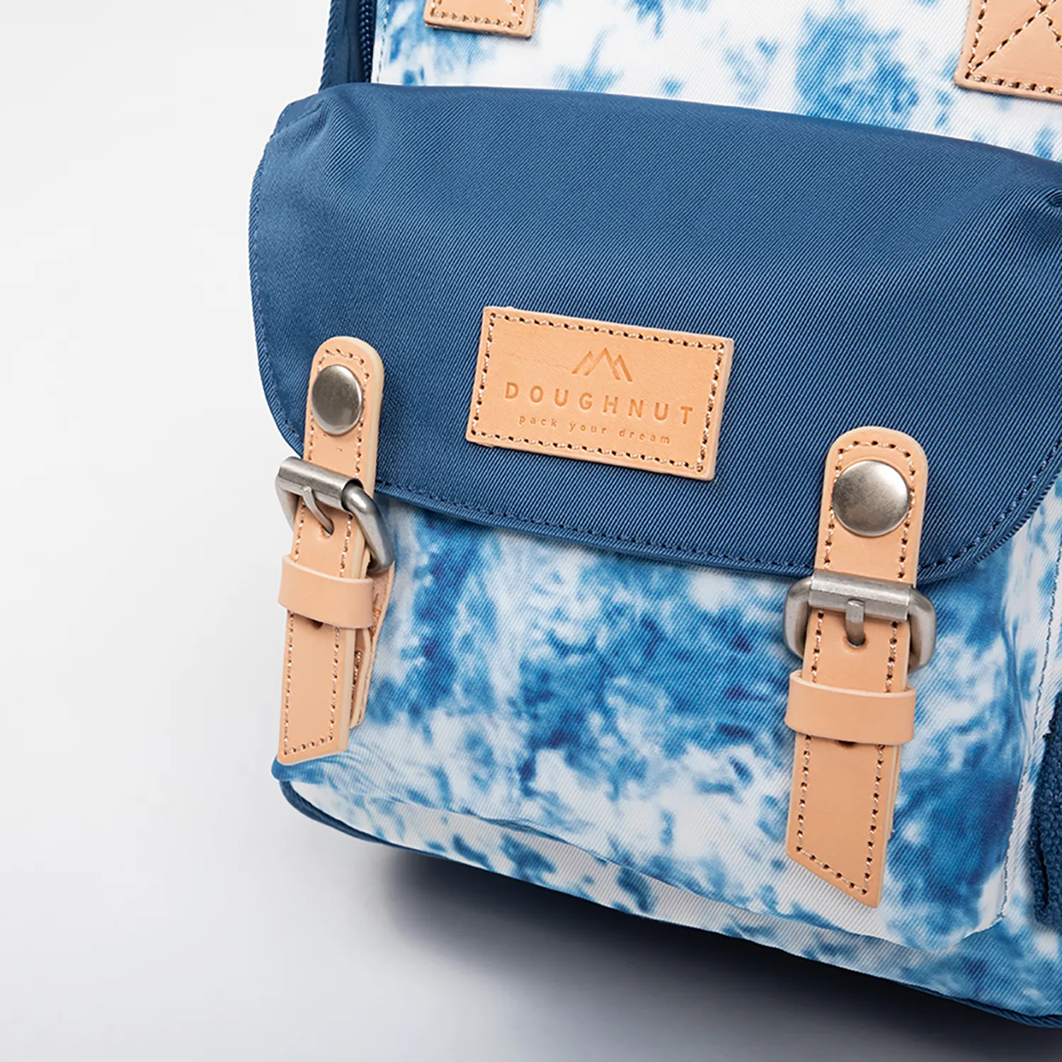 Macaroon Mini Tie-dye Series Steel Blue Backpack