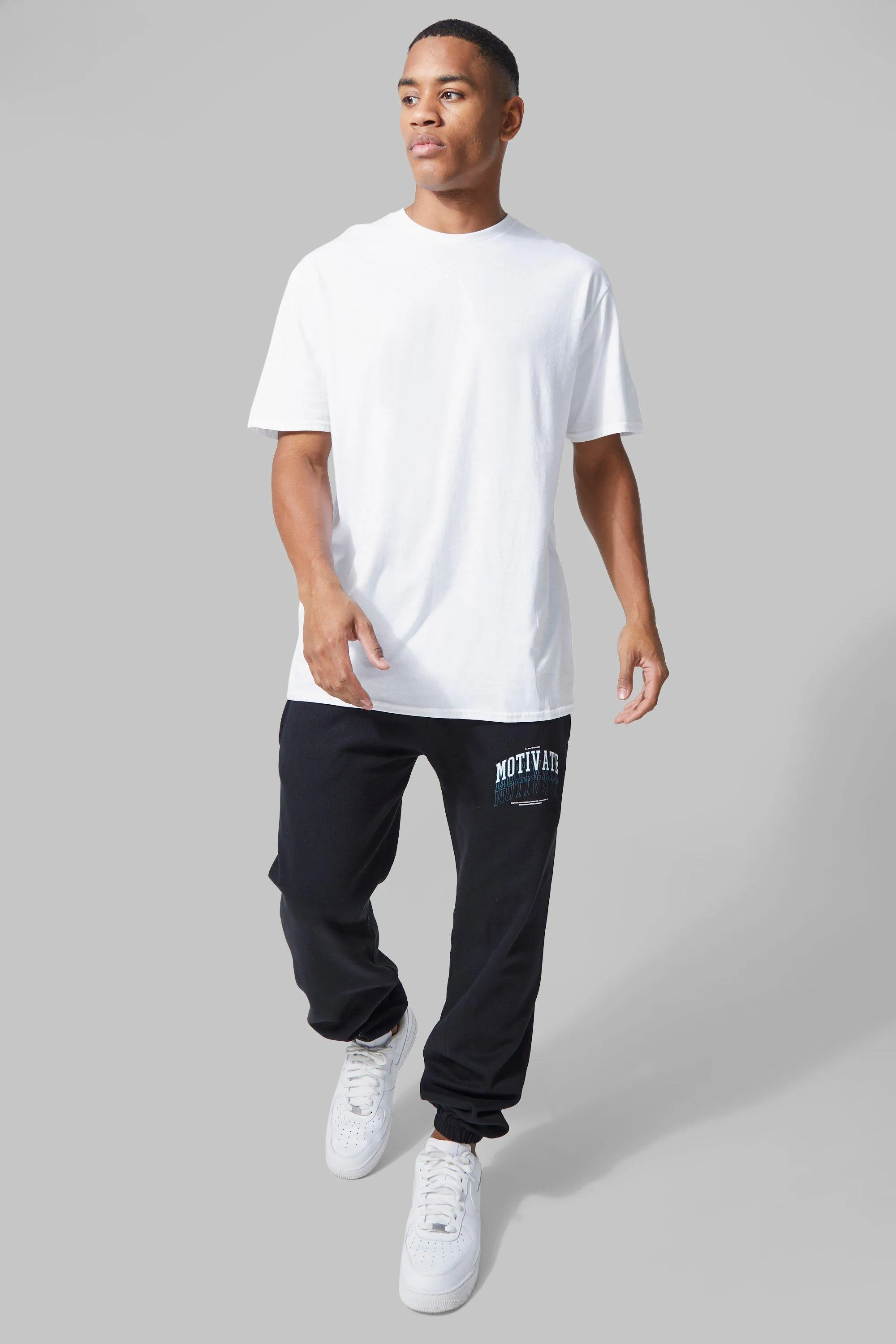 Man Active Oversized Motivate Tracksuit | boohooMAN UK