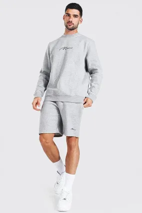 Man Signature Short Sweat Tracksuit