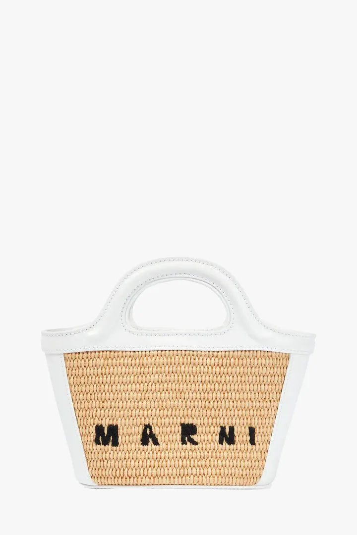 Marni   Tropicalia Micro Bag Leather And Raffia  