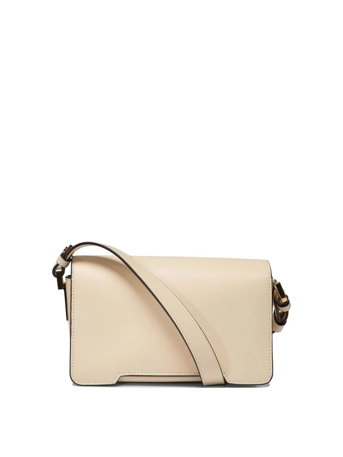 MARNI Trunkaroo Mini White Leather Shoulder Bag