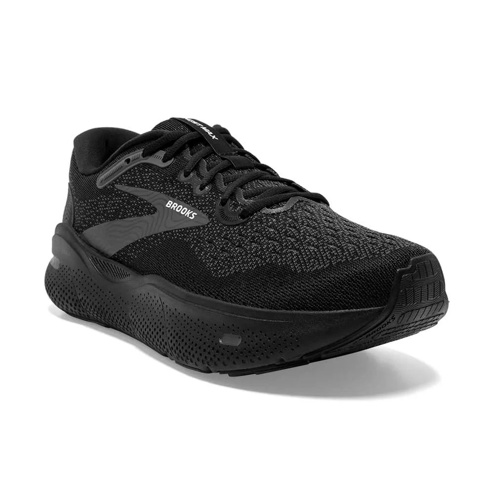 Men's Ghost Max Running Shoe - Black/Black/Ebony - Wide (2E)