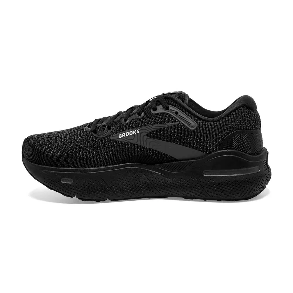 Men's Ghost Max Running Shoe - Black/Black/Ebony - Wide (2E)