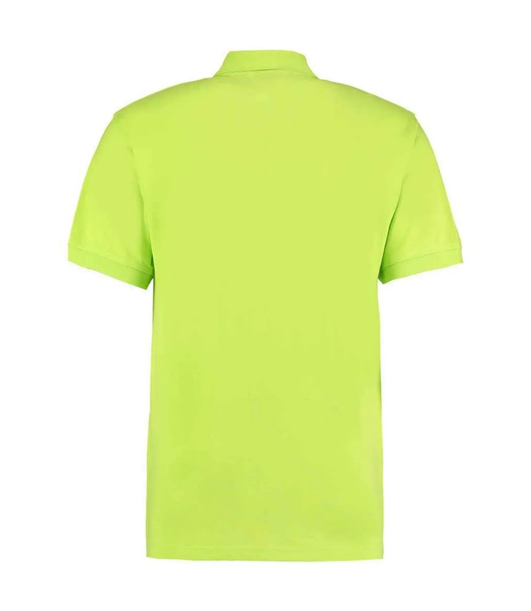 Mens workwear heather polo shirt lime green Kustom Kit