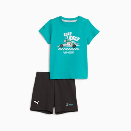 Mercedes-AMG PETRONAS Jogger set - Infants 0-4 years | Spectra Green | PUMA Kids | PUMA 