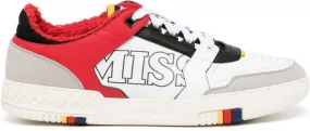 Missoni logo-print leather sneakers Multicolour