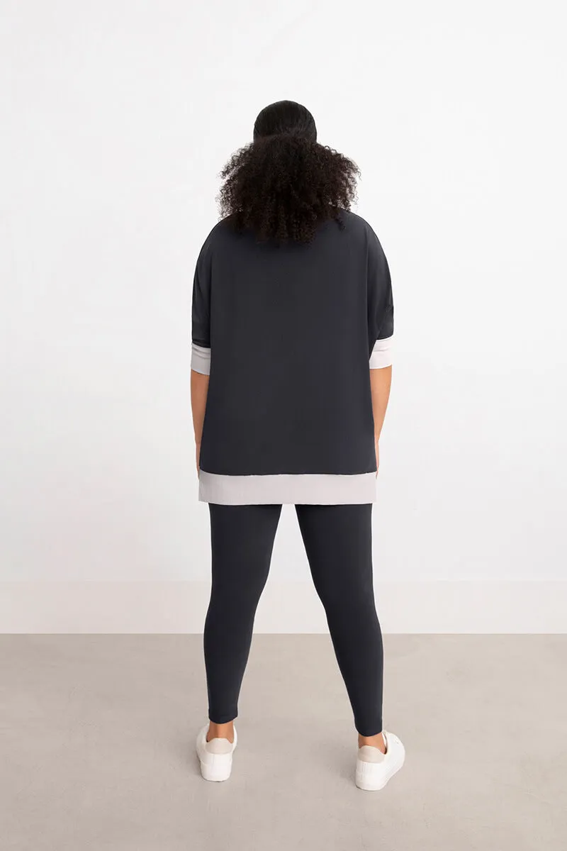 Motion Pocket Boxy Tunic | Graphite/Fog