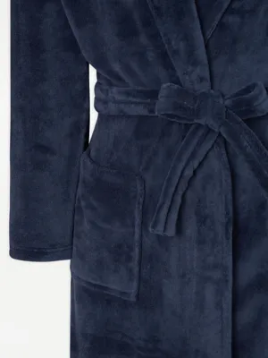 Navy Fleece Dressing Gown | Men | George at ASDA