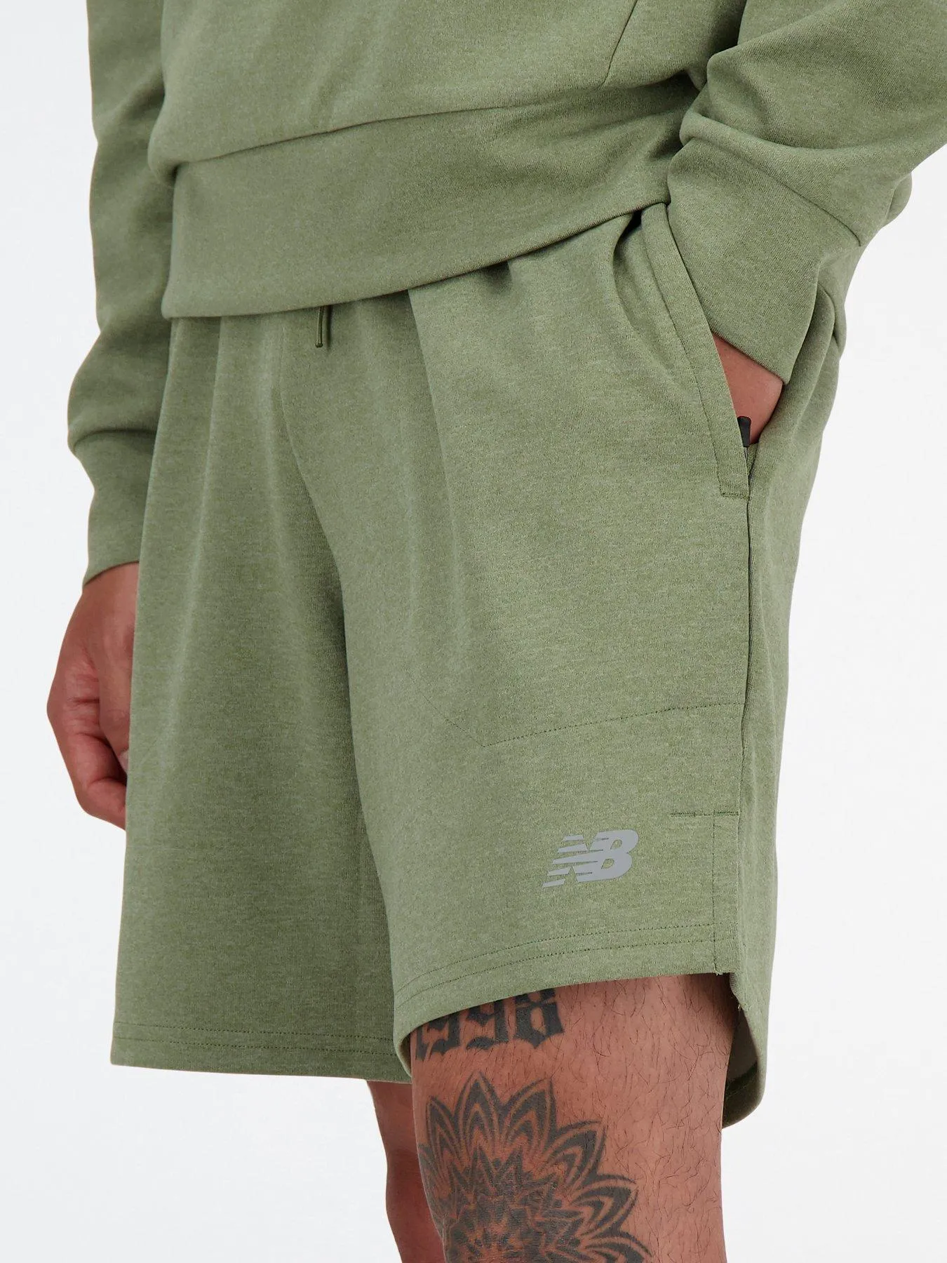 New Balance Mens Training Training Tech Knit Shorts 7 Inch - Green