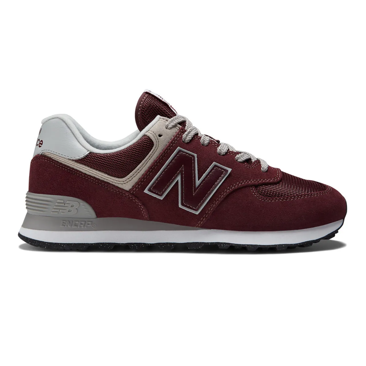 New Balance Men's 574 Core - Burgundy / White