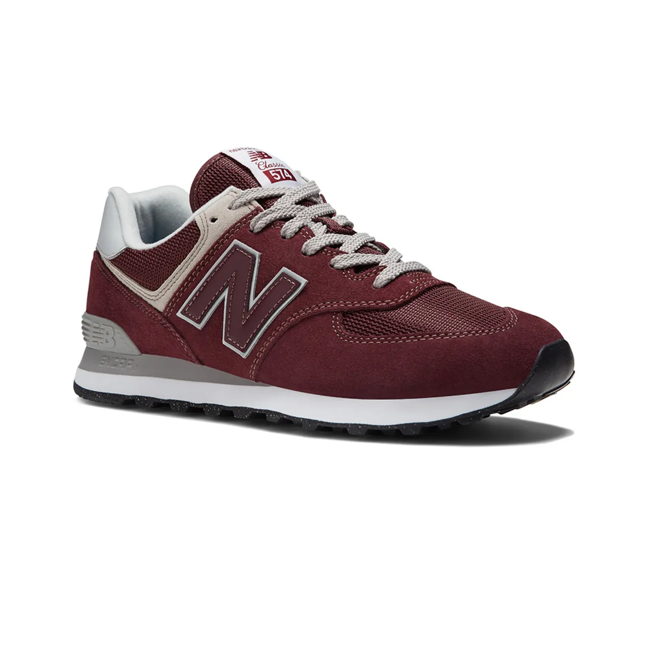 New Balance Men's 574 Core - Burgundy / White