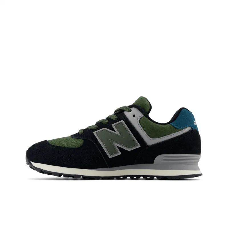 New Balance Youth 574 Running Shoe - GC574KBG (Wide)