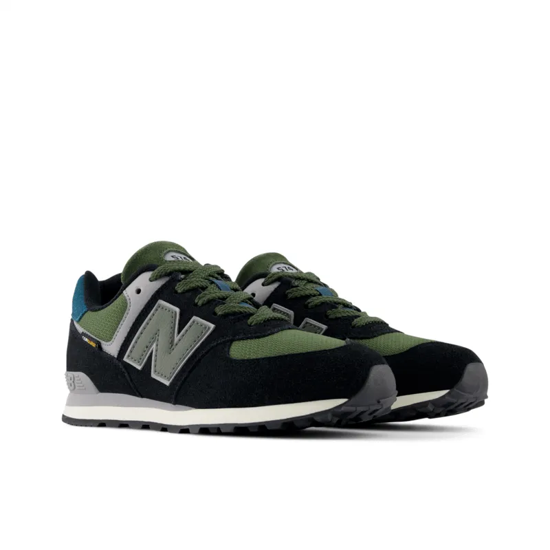 New Balance Youth 574 Running Shoe - GC574KBG (Wide)