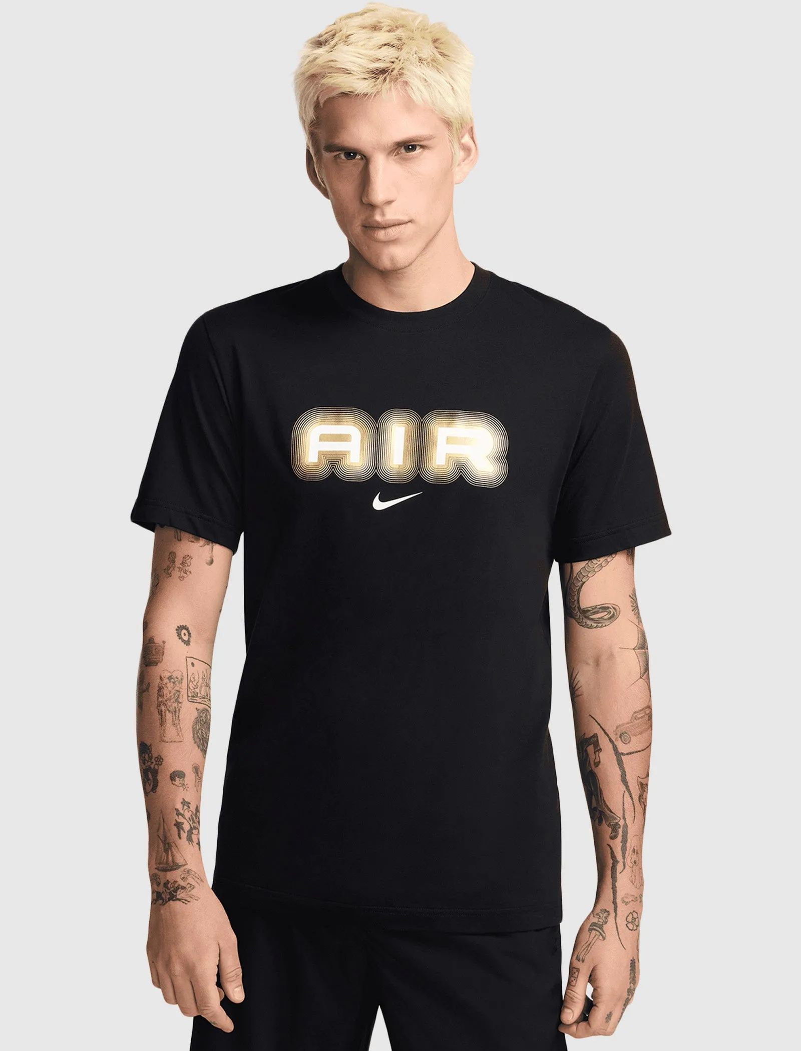 NIKE AIR TEE   BLACK/GOLD