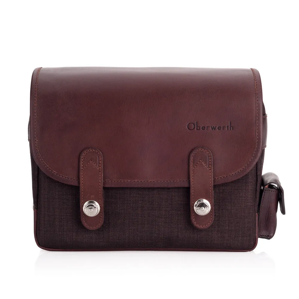 Oberwerth Freiburg Photo Bag, Dark Brown/Dark Brown, Cordura/Leather