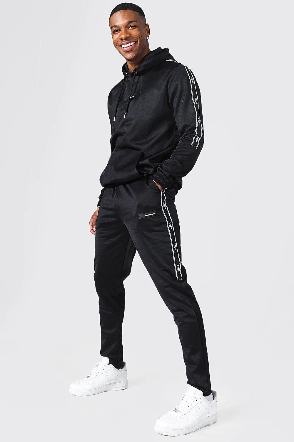 Offcl Tape Poly Hooded Tracksuit