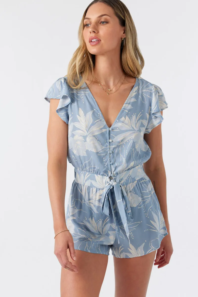 O'Neill Darian Romper-Chambray