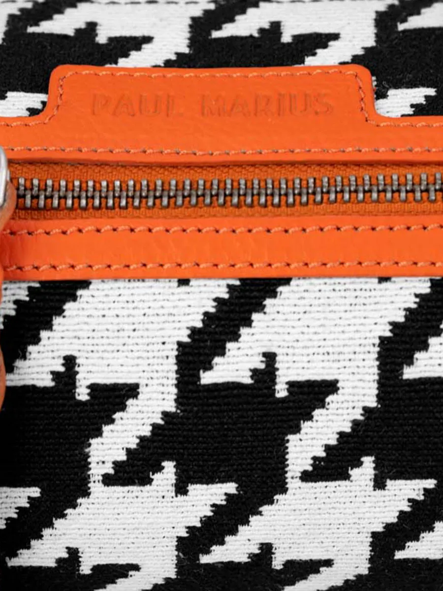 Orange Leather Cross-body Bag for Women - Charlie Allure Orange | PAUL MARIUS