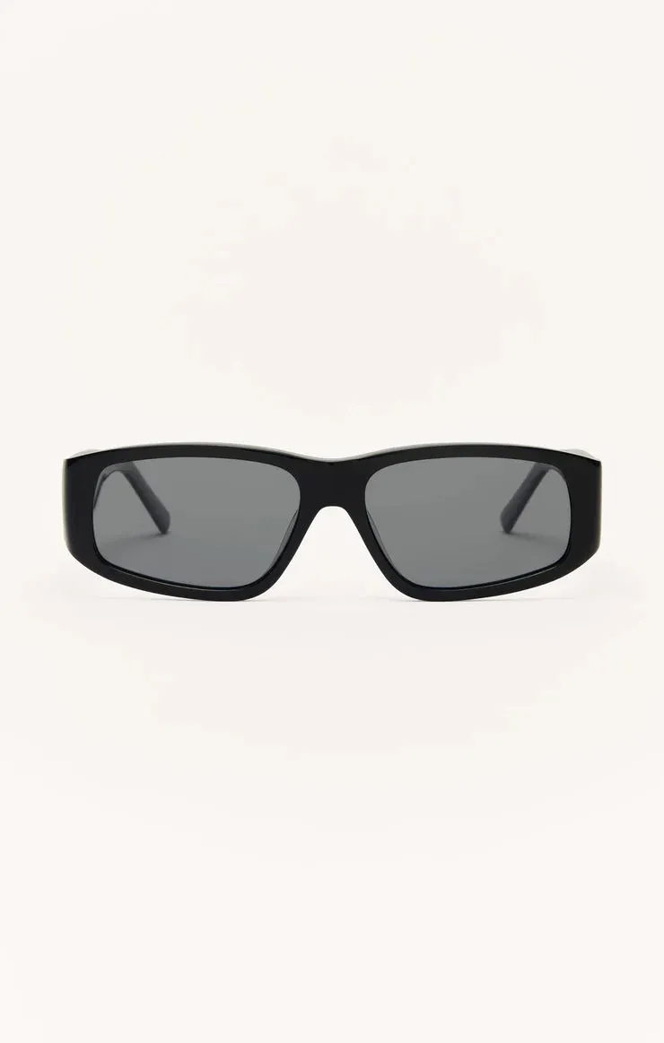 Outsider Sunglasses in Polished Black