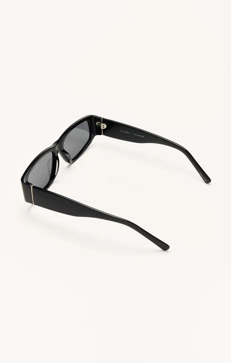 Outsider Sunglasses in Polished Black