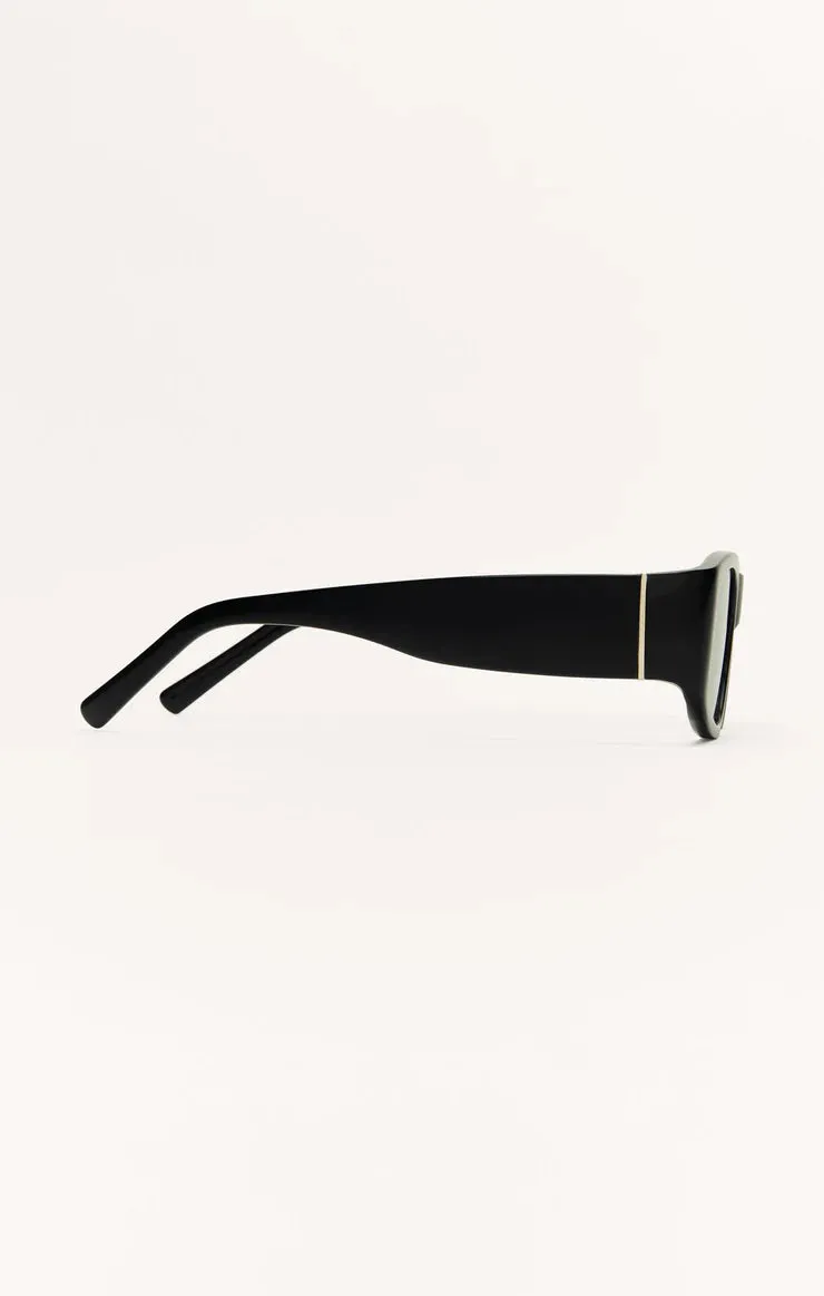 Outsider Sunglasses in Polished Black