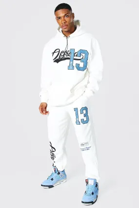 Oversized Official Varsity Applique Tracksuit