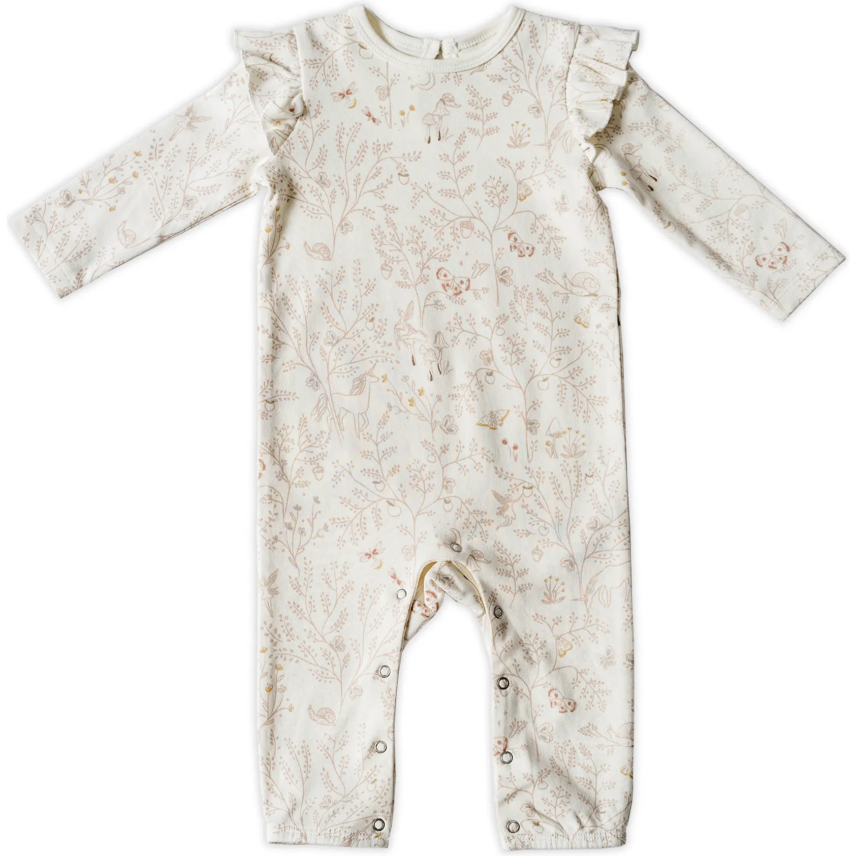 Pehr Ruffle Romper, Secret Garden