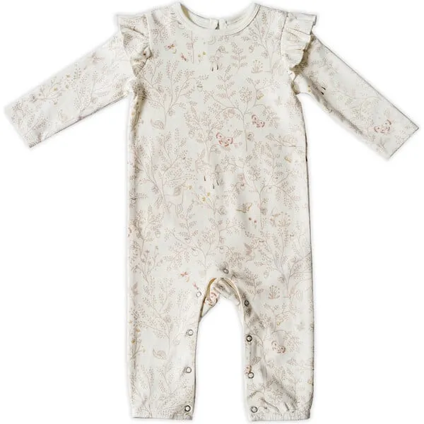 Pehr Ruffle Romper, Secret Garden