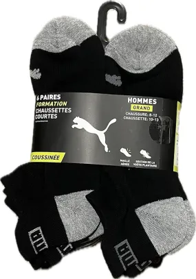 PUMA Men's Training Low Cut Socks 6 Pairs