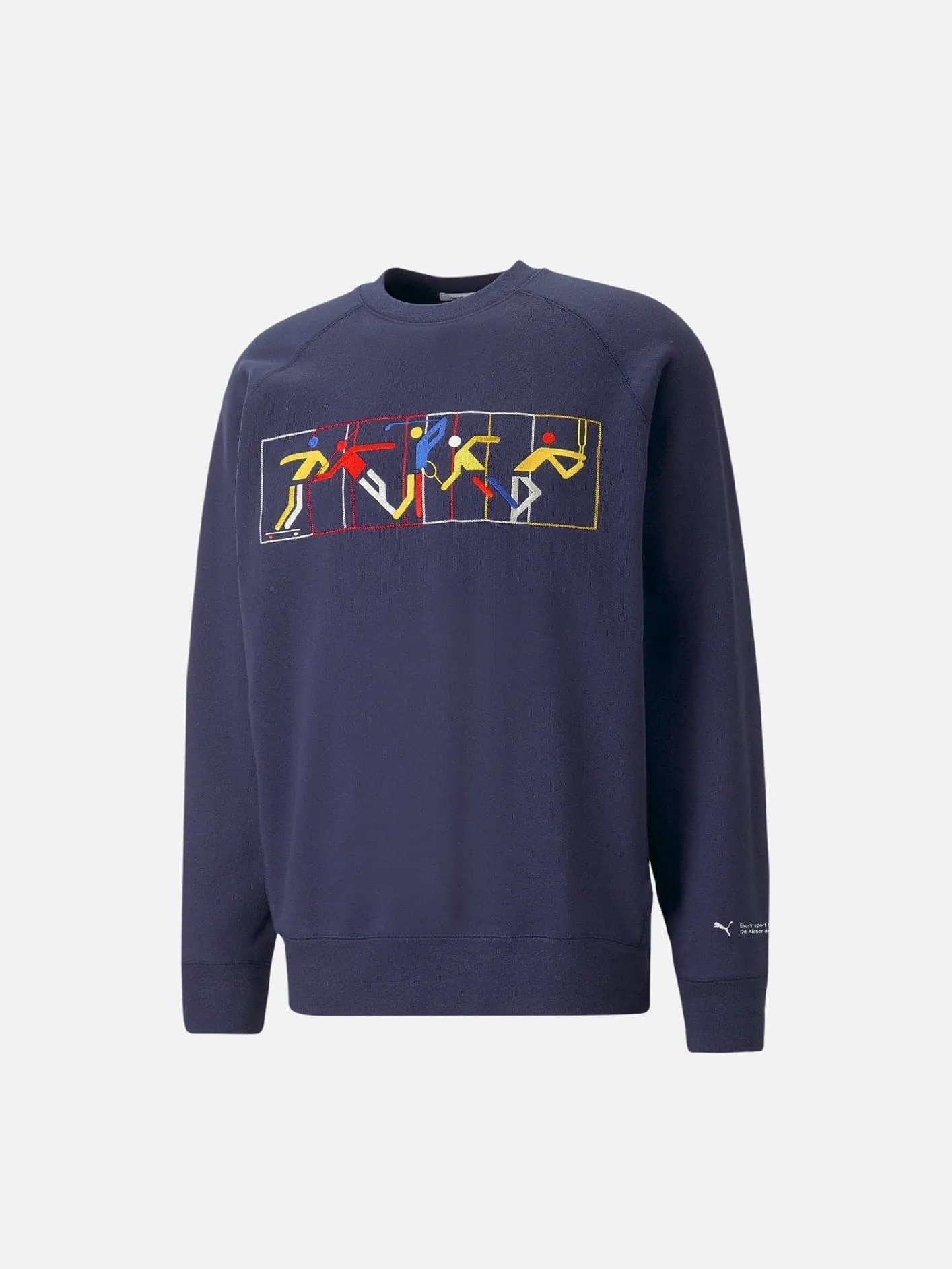 PUMA MMQ Heroes Graphic Crew - Navy