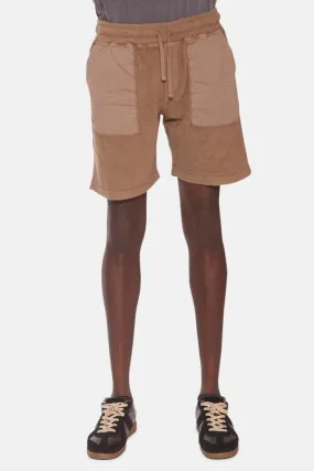 Pure Cotton Fleece Bermuda Short - Taupe