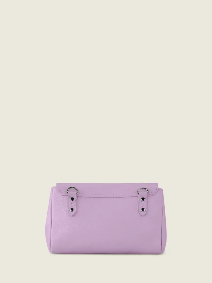 Purple Leather Cross-Body Bag for Women - Suzon M Pastel Lilac | PAUL MARIUS