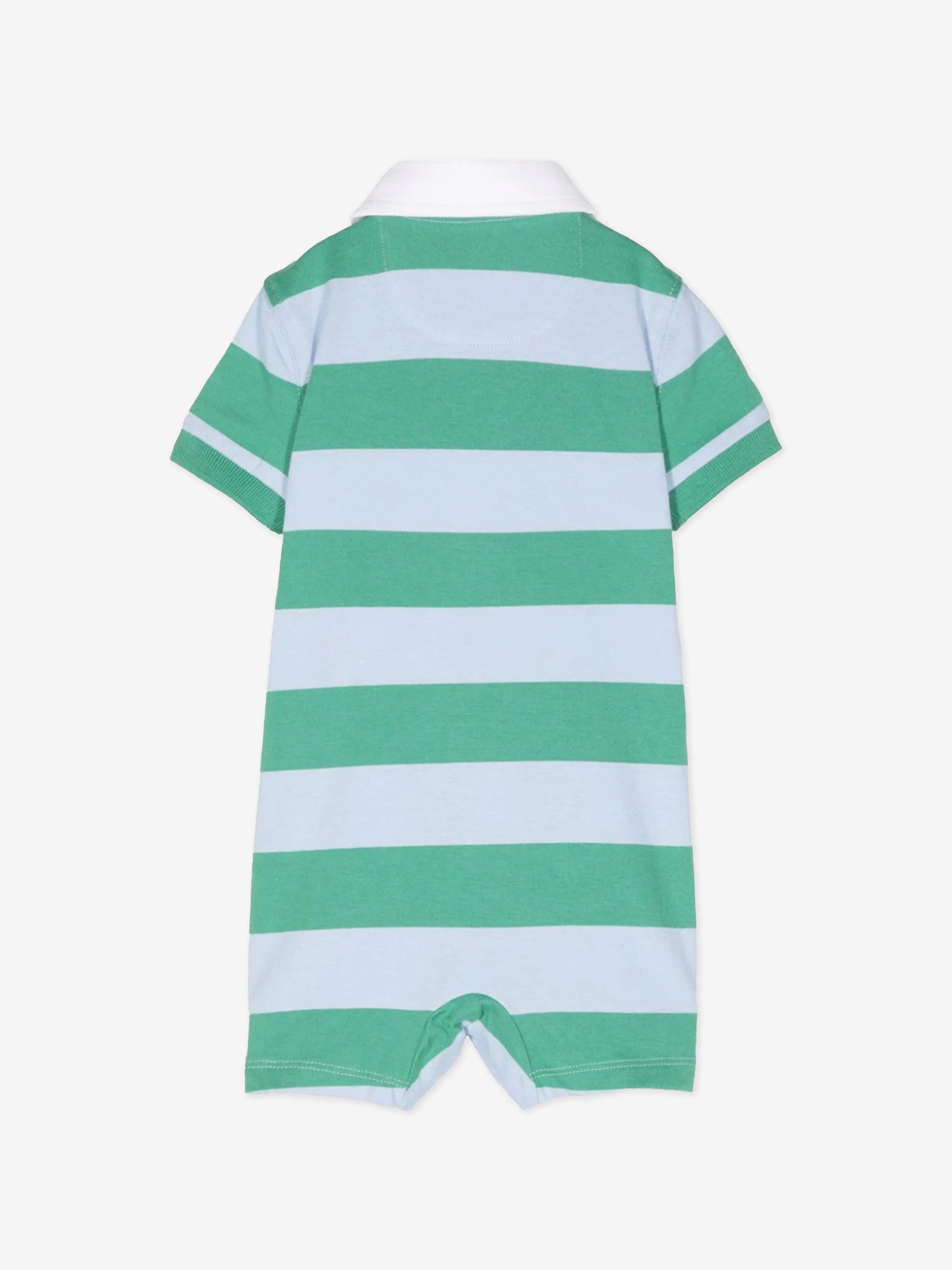 Ralph Lauren Baby Boys Striped Rugby Romper in Multicolour