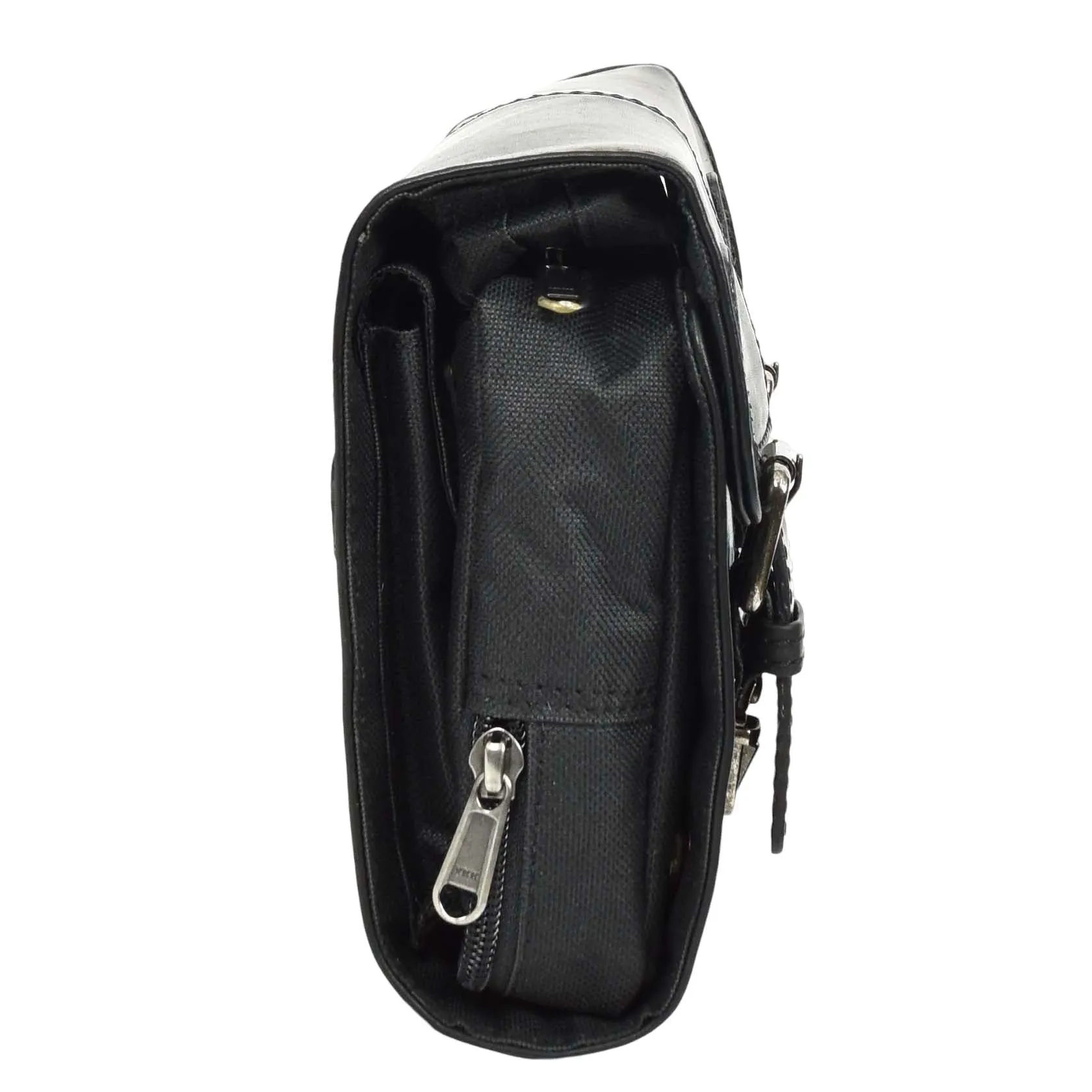 Real Leather Hanging Toiletry Wash Bag Mens Cruise Black