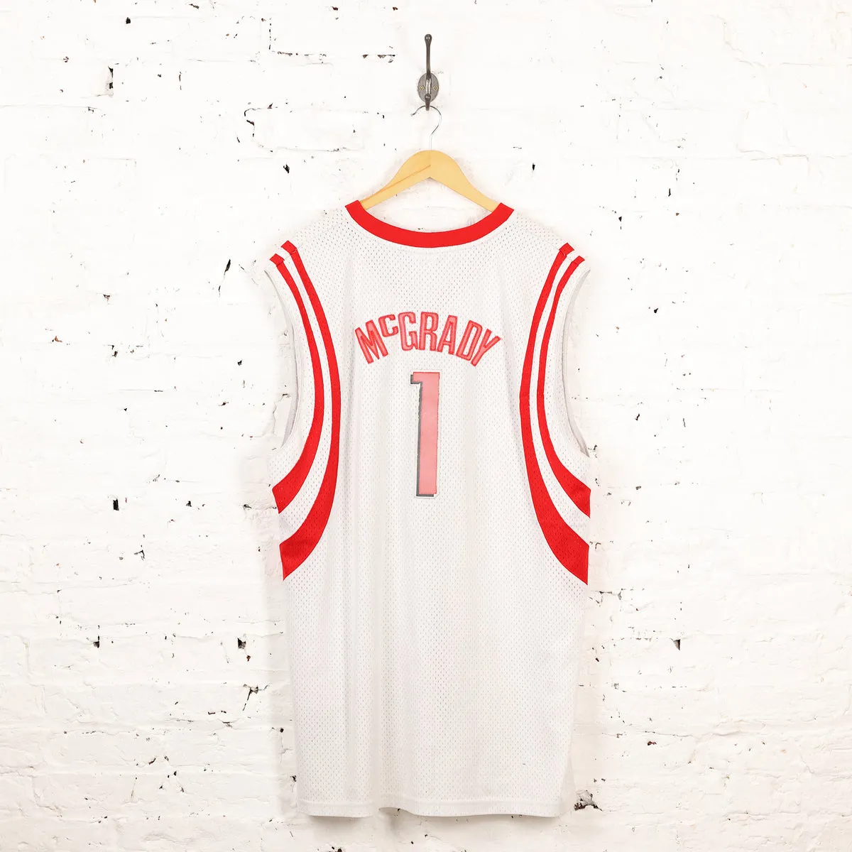 Reebok Houston Rockets McGrady Basketball Jersey - White - XXL